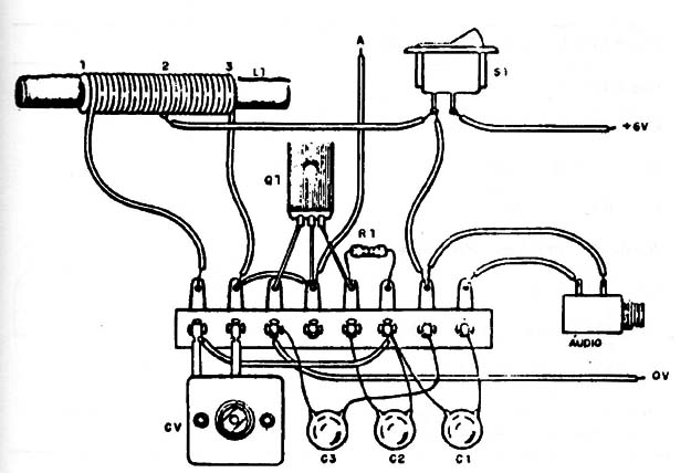 Figure 2 – The circuit is mounted on a terminal strip
