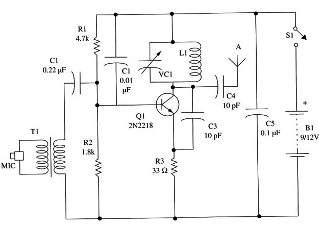 Figure 4 – Schematic diagram of the transmitter
