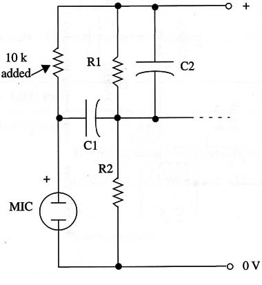 Figure 6 – Using an electret microphone
