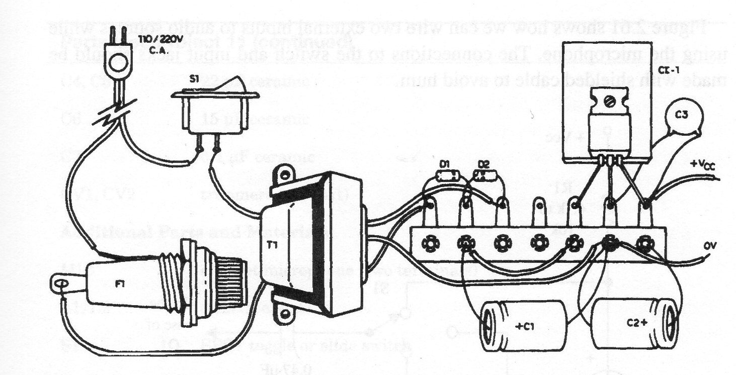 Figure 9 – The power supply can be mounted using a terminal strip as chassis
