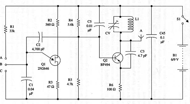 Figure 2 – Schematic diagram of the transmitter
