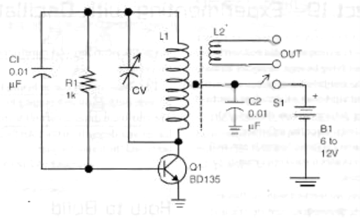 Figure.1 - The schematic diagram for the oscillator

