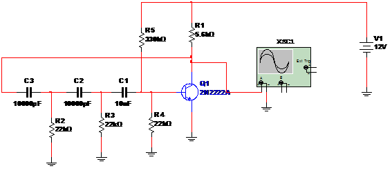    Figure 1 – Circuit used in the simulation
