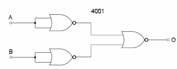 AND Gate Using NOR
