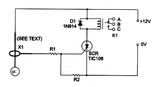 Figure 1 – Schematic diagram for the Pendulum Alarm
