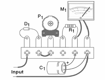 Figure 2 – Placement of the components on a terminal strip
