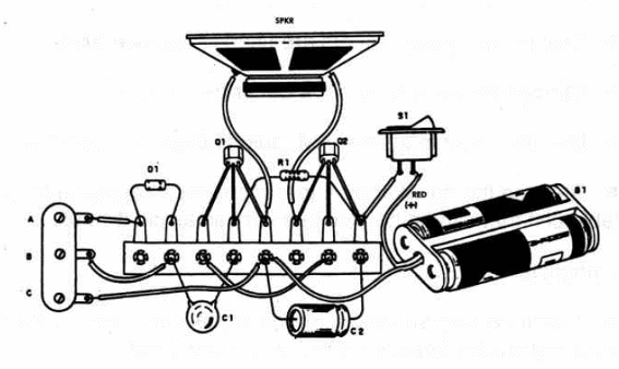   Figure 2 – Using a terminal strip as chassis

