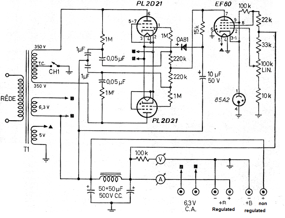 Thyratron Regulated Power Supply (T078E)