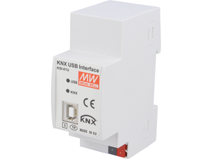 KNX-USB interface - https://www.tme.com/br/en/details/ksi-01u/automatyka-budynkow/mean-well/
