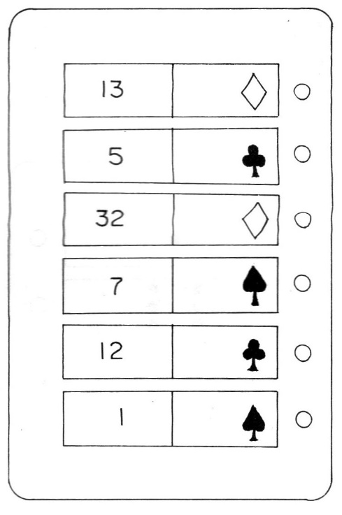 Figure 21 – Suggested cards for 10-position games Figure 21 – Suggested cards for 10-position games