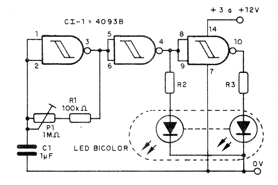 Figure 1 - Diagram of the Bicolor Flasher Figure 1 - Diagram of the Bicolor Flasher