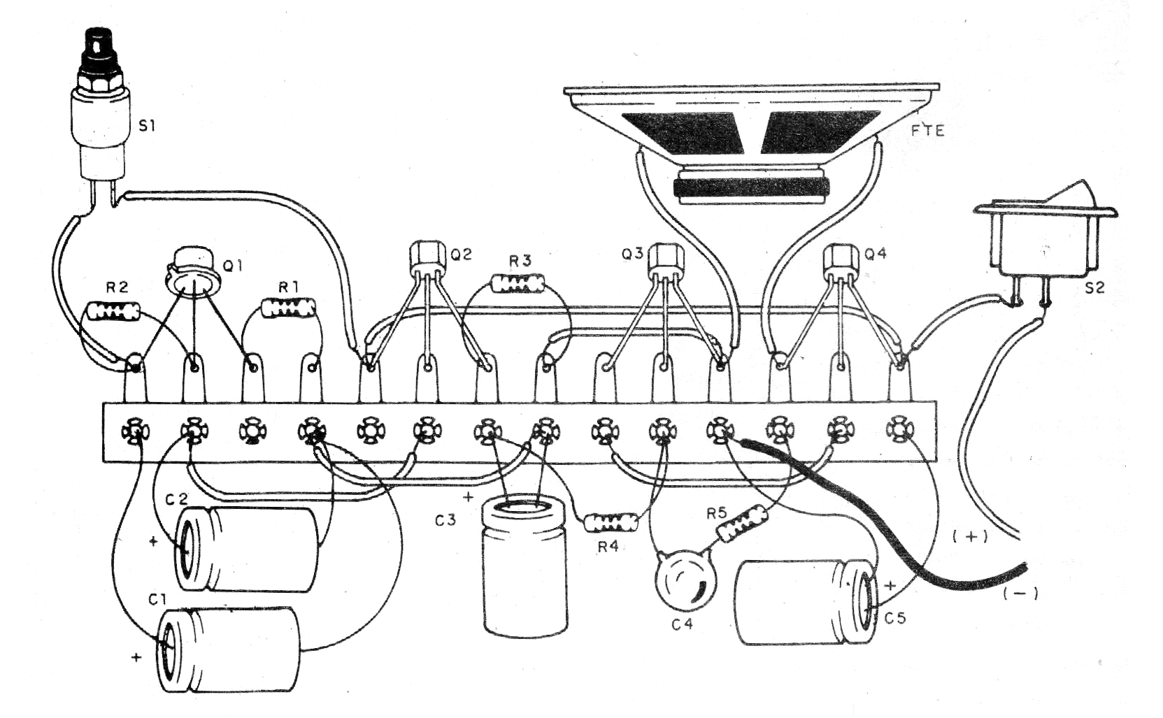 Figure 2 - Simplified assembly using a terminal strip Figure 2 - Simplified assembly using a terminal strip