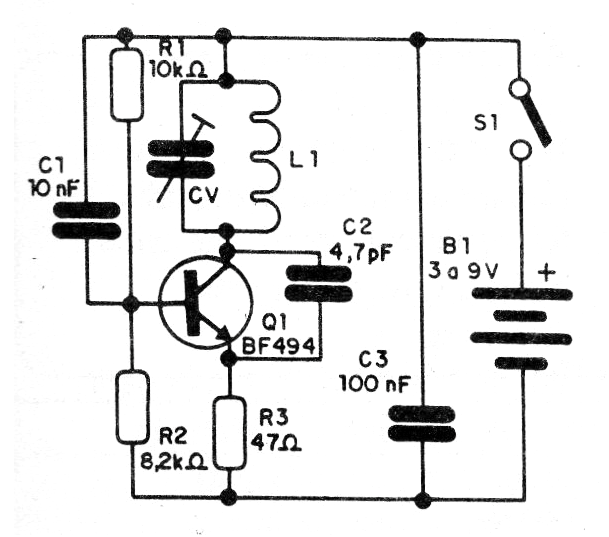 Figure 1 - Diagram of the VHF generator.
