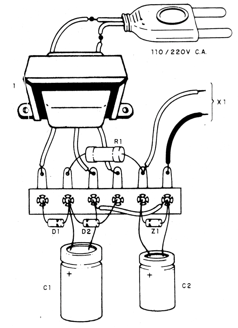 Figure 2 - Assembly using a terminal strip Figure 2 - Assembly using a terminal strip