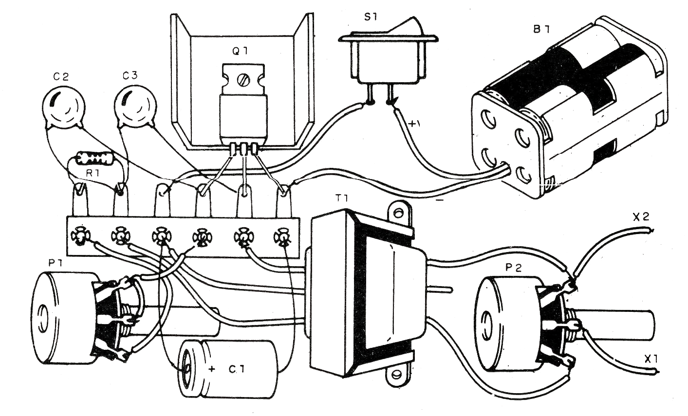 Figure 2- Mounting on a terminal strip. Figure 2- Mounting on a terminal strip.