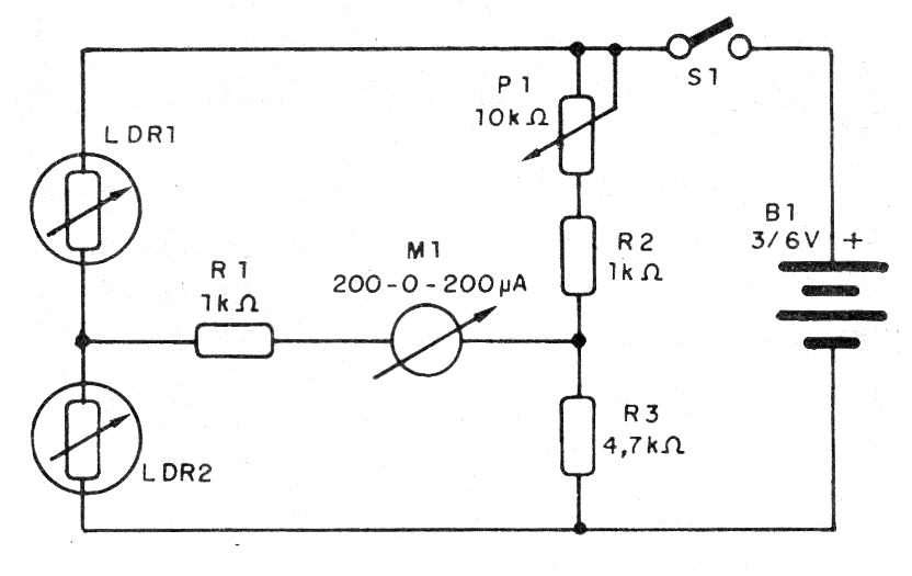 Figure 1 - Full diagram of the light comparator Figure 1 - Full diagram of the light comparator