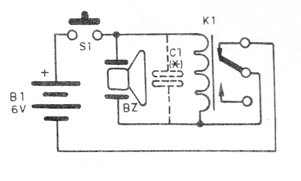 Figure 1 - Complete diagram of the vibrator with buzzer Figure 1 - Complete diagram of the vibrator with buzzer