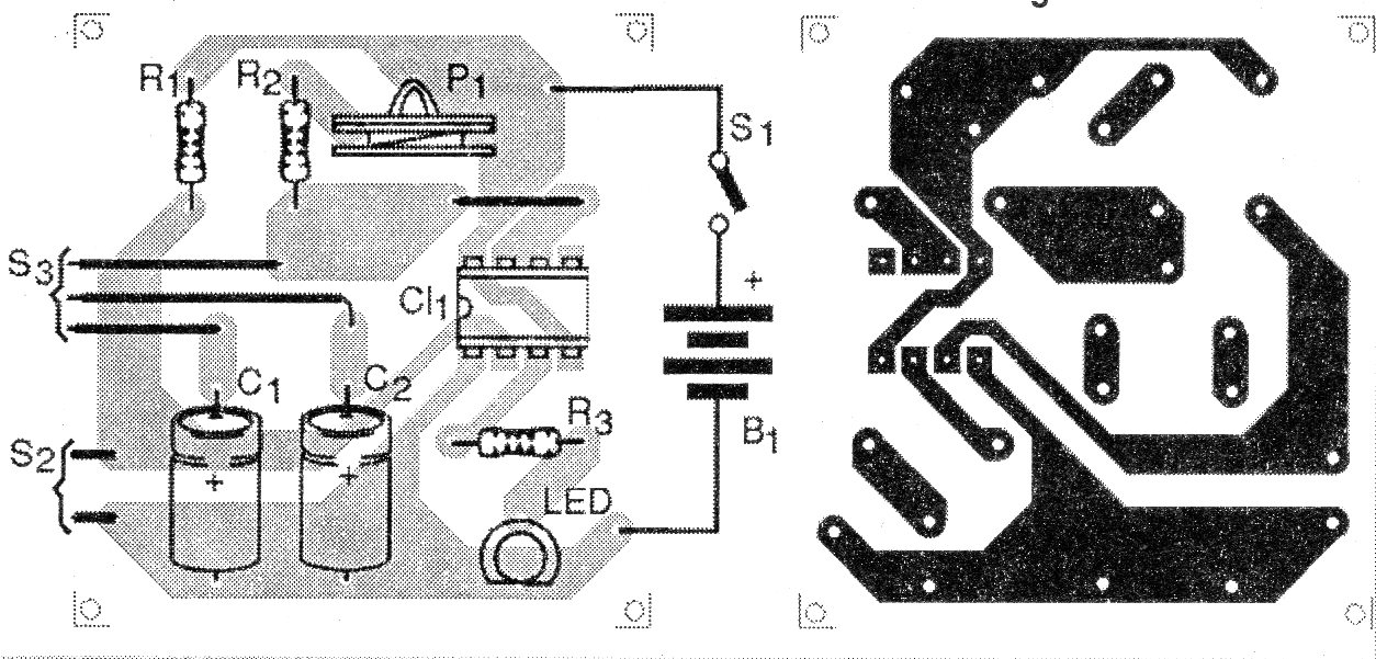 Figure 2 - Printed circuit board for mounting Figure 2 - Printed circuit board for mounting