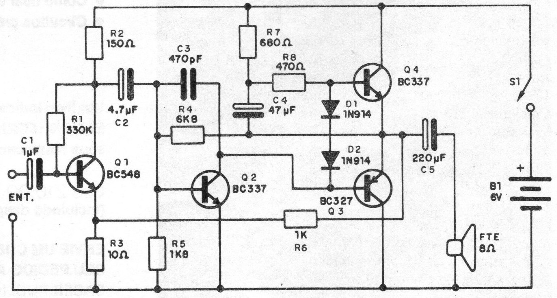Figure 1 - Diagram of the amplifier Figure 1 - Diagram of the amplifier