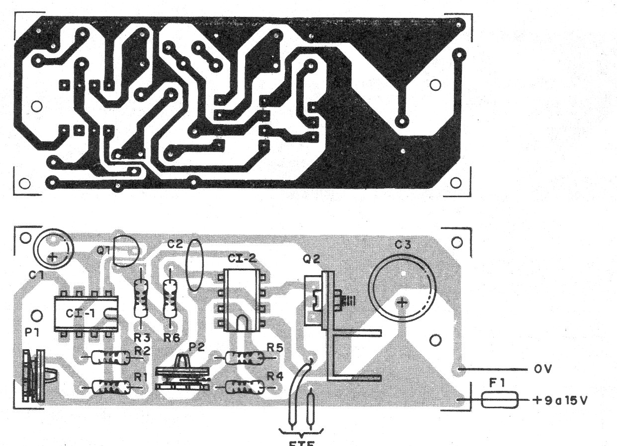 Figure 2 - Printed circuit board for mounting Figure 2 - Printed circuit board for mounting