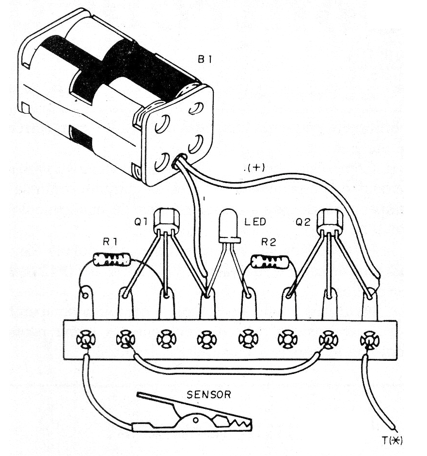 Figure 2 - Alarm mounting on a terminal strip Figure 2 - Alarm mounting on a terminal strip