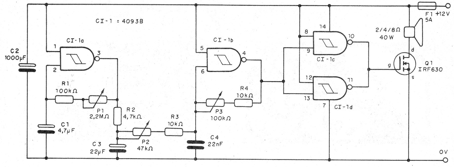 Figure 1 - Complete diagram of the siren Figure 1 - Complete diagram of the siren