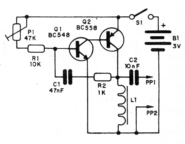 Figure 1 - Complete diagram of the signal injector Figure 1 - Complete diagram of the signal injector