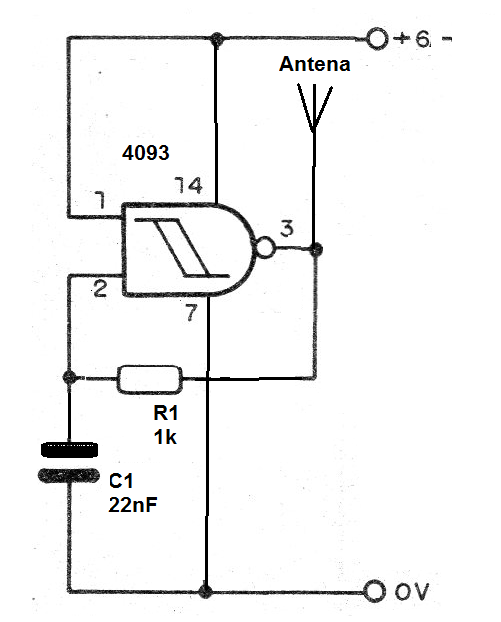 Figure 1 - Diagram of the micro-transmitter