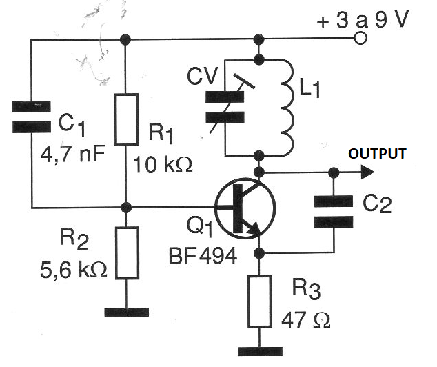 Figure 1 - Full diagram of the oscillator