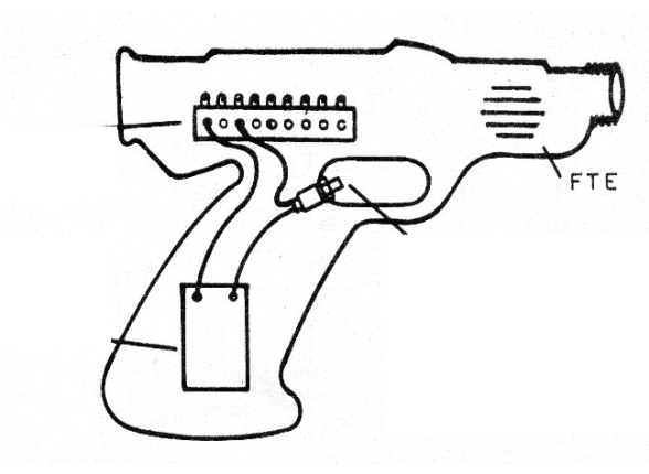 Figure 3 - Assembling a toy machine gun Figure 3 - Assembling a toy machine gun